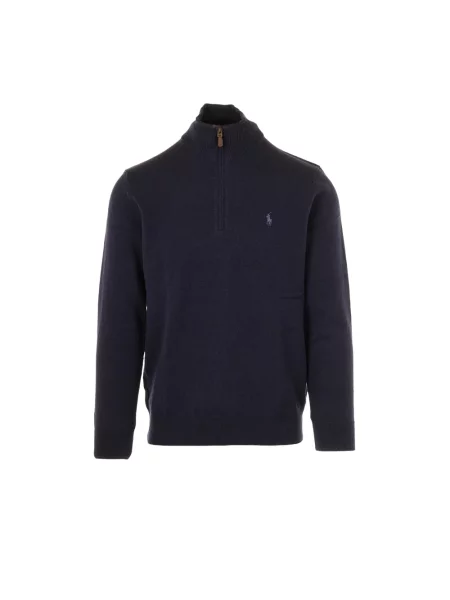 Sweter Polo Ralph Lauren wełniany niebieski