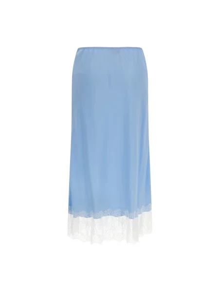 Spódnica midi Moschino niebieska