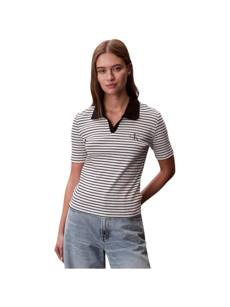 Tricou polo Calvin Klein Jeans negru