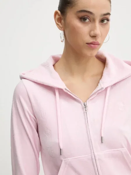 Juicy Couture velúr pulóver rózsaszín