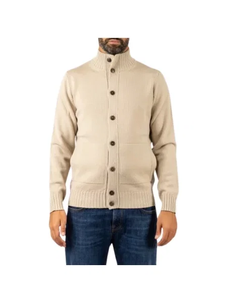 Sweter Filippo De Laurentiis beżowy
