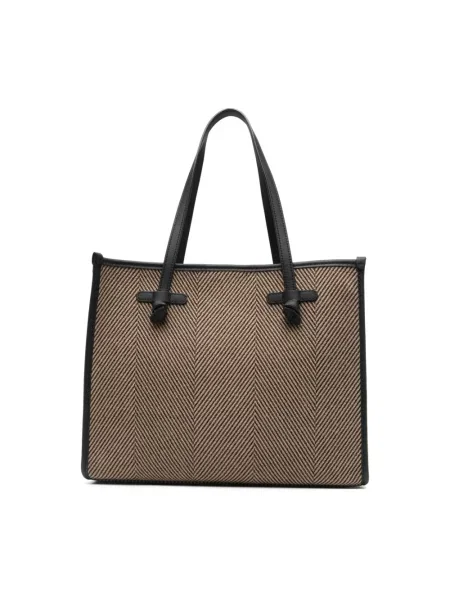 Shopperka Gianni Chiarini skórzana beżowa