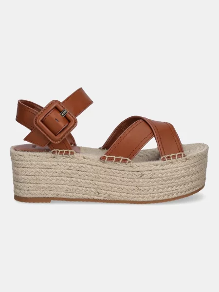 Кожаные эспадрильи Boss коричневые