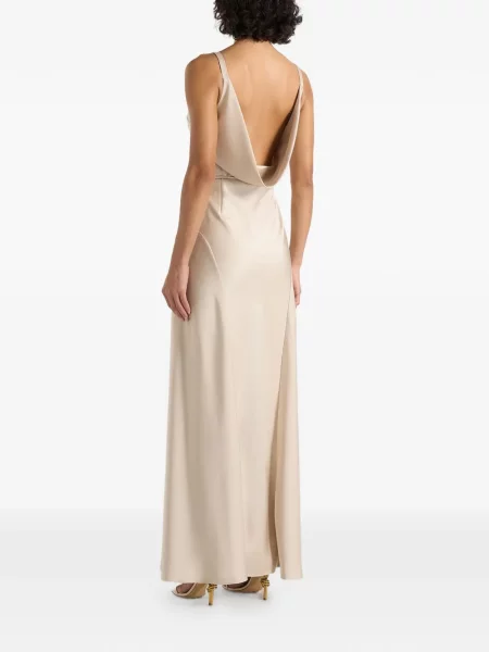 Cu centură rochie maxi Manière De Voir din satin