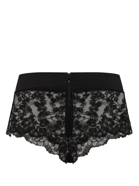 Gėlėtos nėriniuotos kelnaitės Dolce & Gabbana juoda