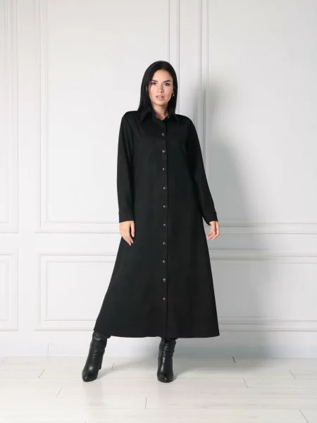 Замшева Сукня максі RiMari чорний