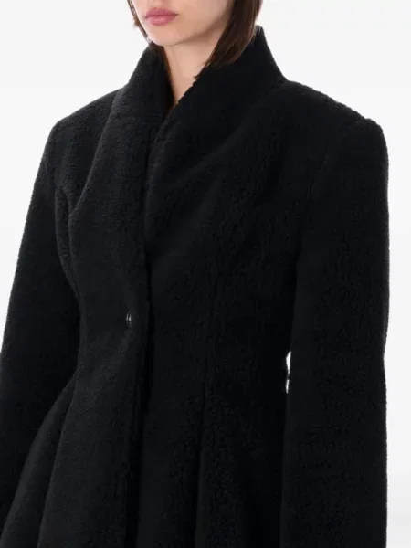 Fleece μπουφάν Stella Mccartney καμπάνα μαύρο