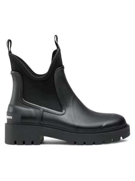 Gumáky Calvin Klein Jeans Mid Rainboot Chelsea čierna