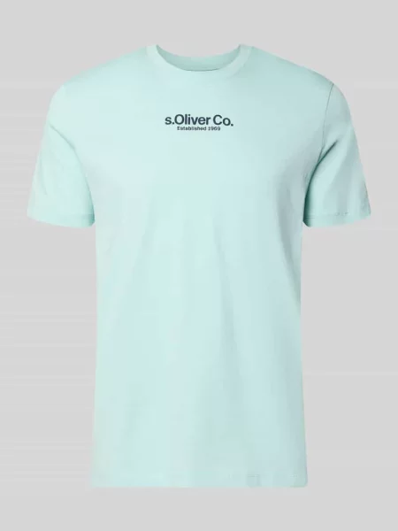 T-shirt o kroju regular fit z czystej bawełny S.oliver Red Label