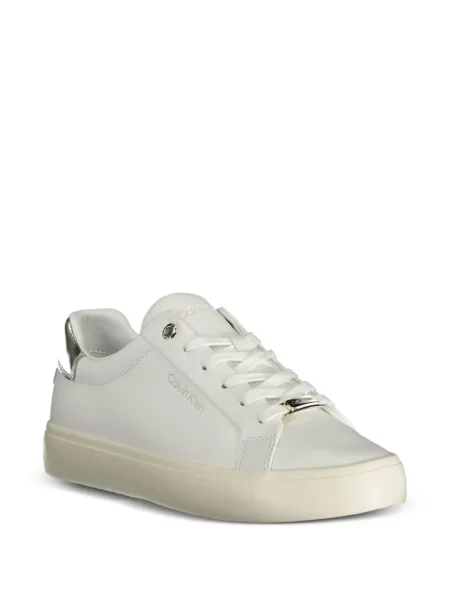 Sneakerși Calvin Klein din piele alb