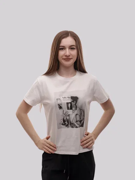 Футболка LUMO віскоза/поліестер білий