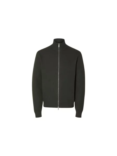 Dzianinowy sweter Selected Femme zielony
