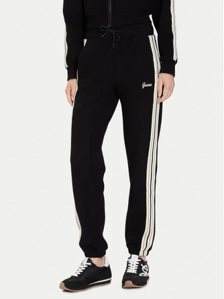 Guess Долнище анцуг черен