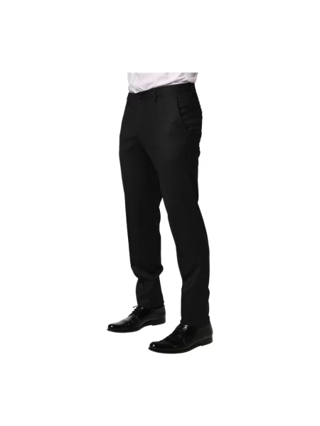 Skinny garnitur Dolce And Gabbana wełniany czarny