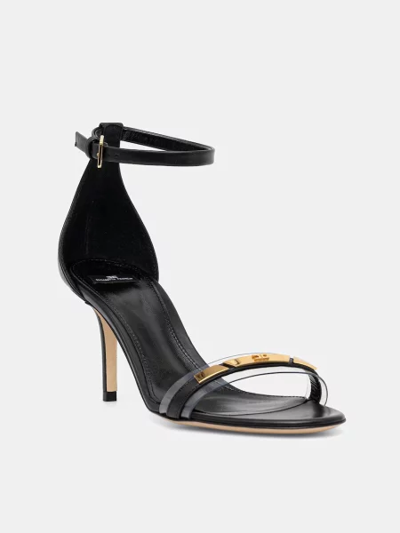 Elisabetta Franchi sandale de piele negru