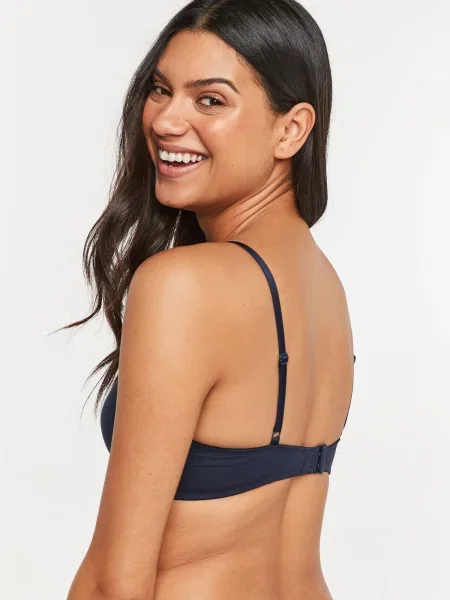Next Sutien bej / bleumarin alb