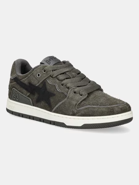 A Bathing Ape Δερμάτινα sneakers BAPE STA #3 M2 πράσινο