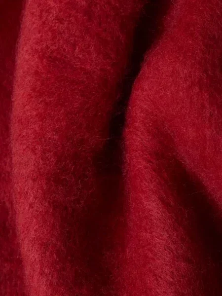 Szal ze sznurkowymi wykończeniami model ‘Flausch’ Monari czerwona