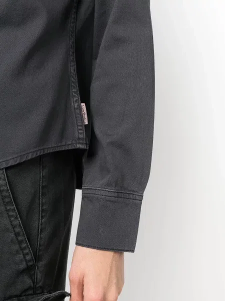 Cămașă Acne Studios lungă gri