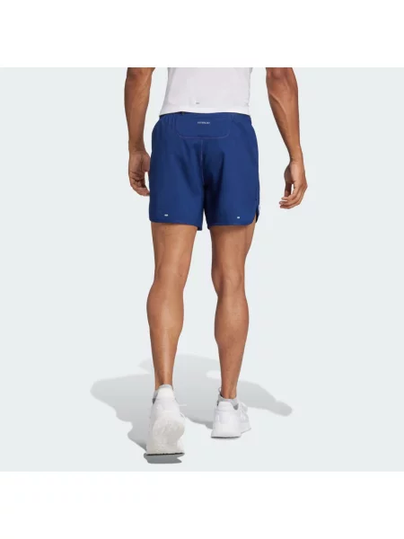 Pruhované běžecké kraťasy Adidas modré