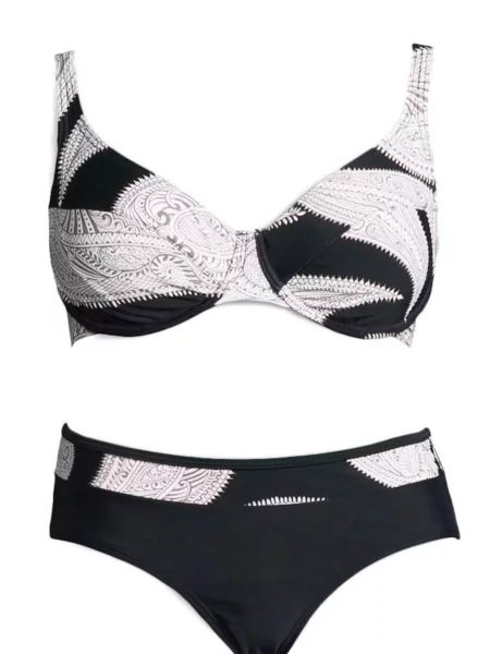 LASCANA Bikini črna bela