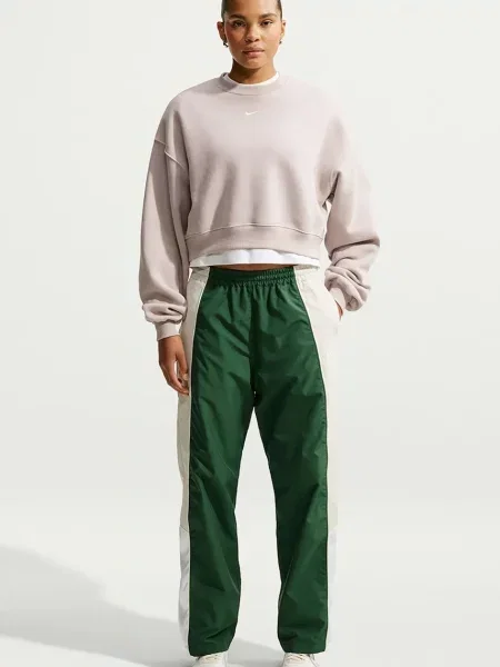 Nike Sportswear dukserica za žene s pamukom Studio Fleece bež