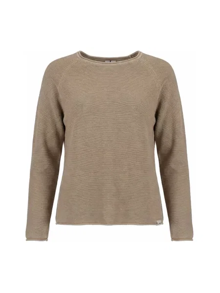 Dzianinowy sweter Lind brązowy