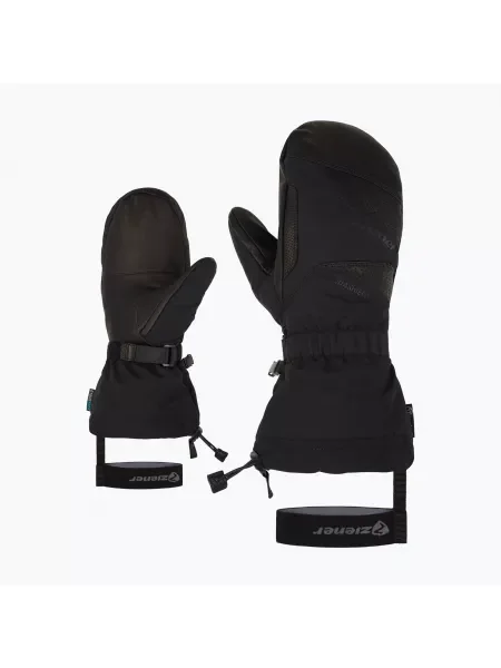 Férfi síelő kesztyű ZIENER Gaikus Aquashield AW alpesi fekete. Méret: 9 fekete