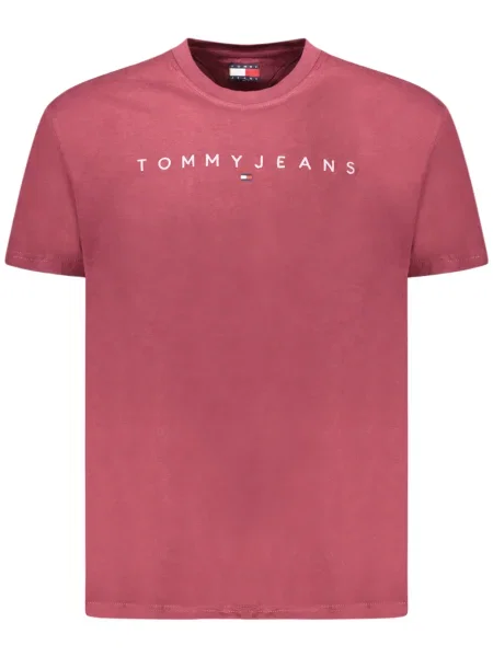 Тениска Tommy Jeans с апликация бежово