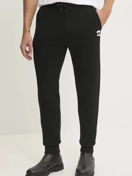 Karl Lagerfeld pantaloni de trening neted negru