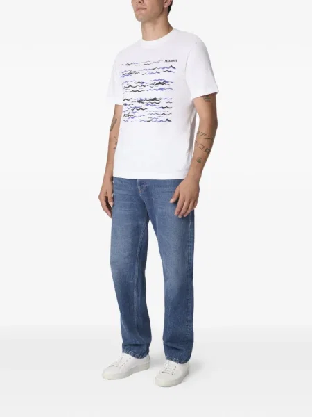 Tricou Missoni cu imagine alb