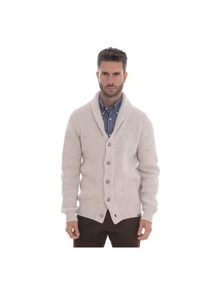 Kardigan Fay wełniany beżowy