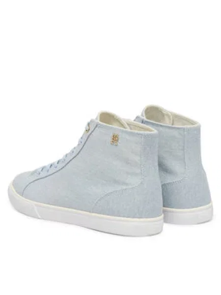 Tommy Hilfiger Superge Th Chic Low Profile Mid Cut Svetlo modra