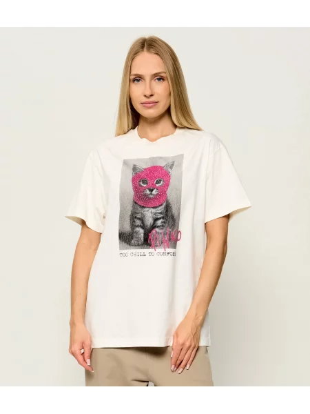 Pinko Tricou Ogliastro Punk Cat Jer | Relaxed fit