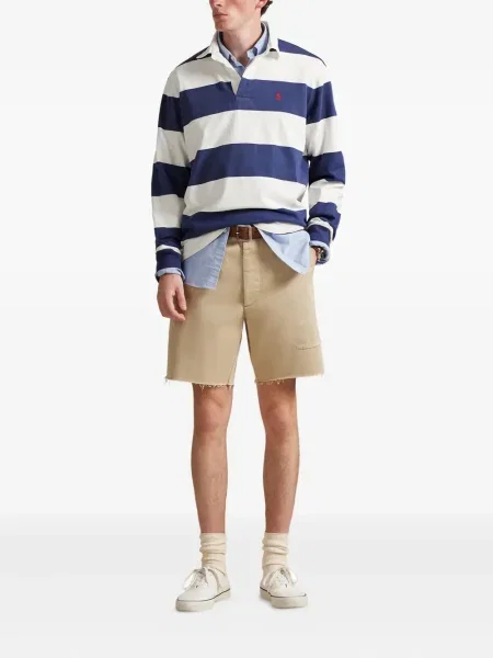 Кожени чорапи Polo Ralph Lauren с отворена пета с пейсли десен бяло