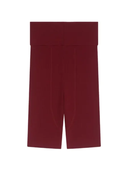 Pantaloni scurți Dries Van Noten tricotate biker roșu