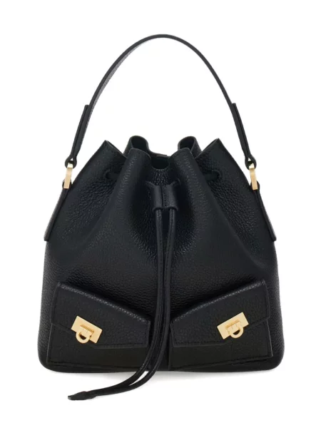 Geantă bucket Ferragamo negru