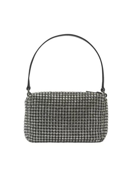 Torebka Alexander Wang skórzana z siateczki szara