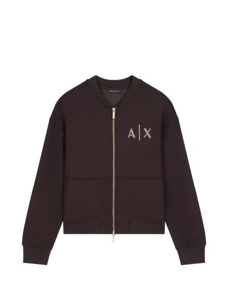 Geacă Armani Exchange cu autograf maro