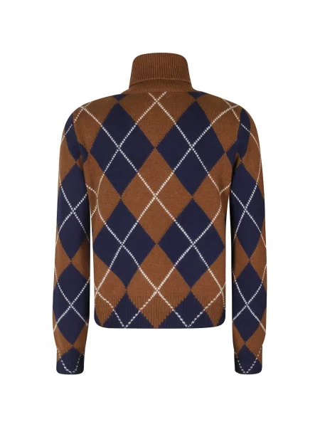 Pulover Beyou cu model argyle maro