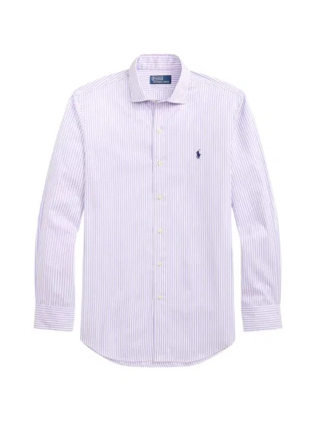 Cămașă Polo Ralph Lauren cu dungi din poplin violet