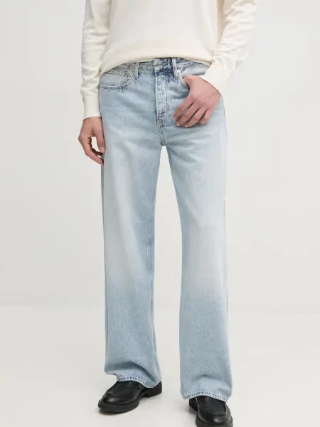 Kavbojke Calvin Klein Jeans modra