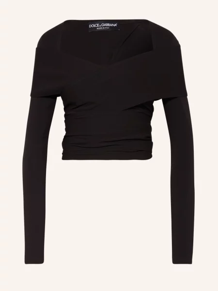 Dolce & Gabbana Krótka Koszulka schwarz czarna