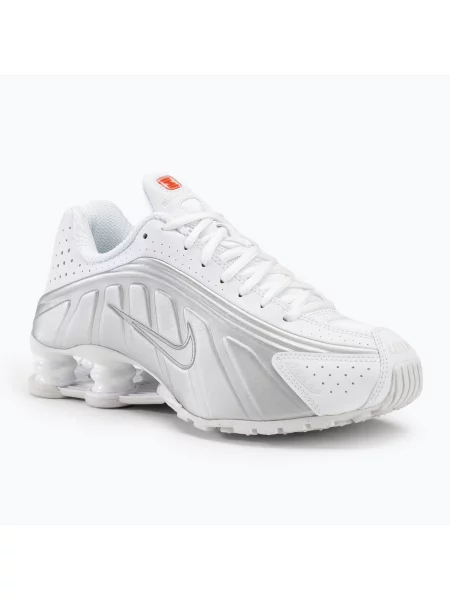 Nike Shox R4 női cipő fehér/metálezüst/max narancssárga. Méret: EU fehér