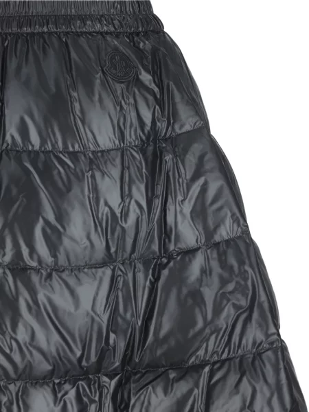 Prošiven midi-suknja Moncler lepršave crna