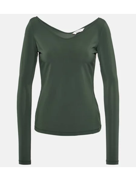 Top Max Mara din jerseu verde
