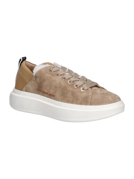 Sneakersy Alexander Smith skórzane brązowe