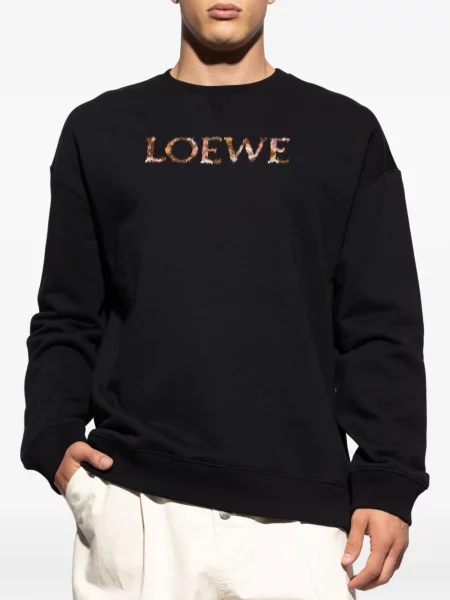 Hanorac Loewe cu broderie negru