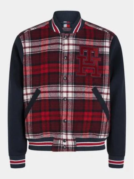 Tommy Hilfiger Bunda bomber Varsity červená
