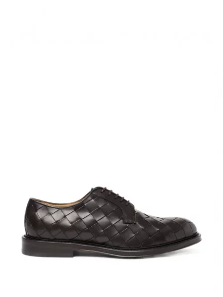 Pantofi derby Scarosso din piele maro